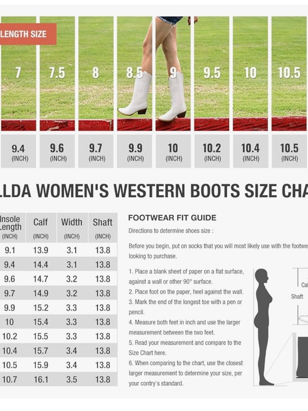 Women’s white synthetic leather boots - Picture 8 of 8
